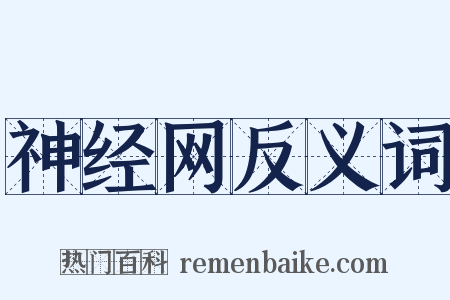 神经网反义词是什么意思的图片